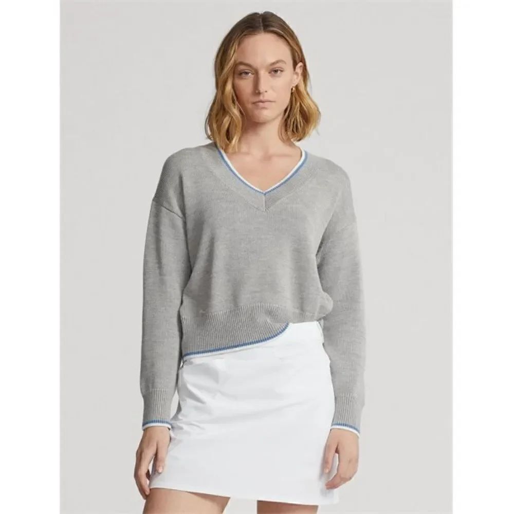 RLX Ralph Lauren Cricket Collar Sweater Wool Blend Jumper size M